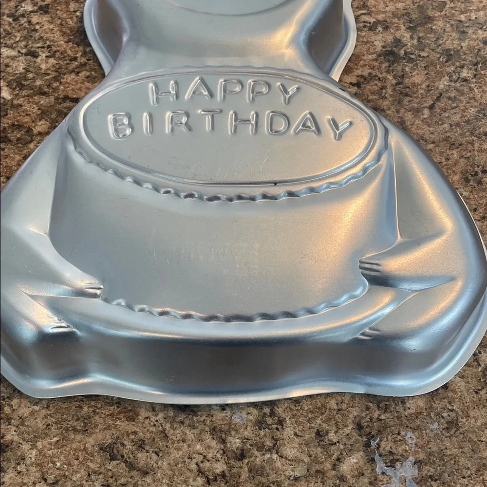 Happy Birthday Cookie‎ monster Cake Pan - Silver